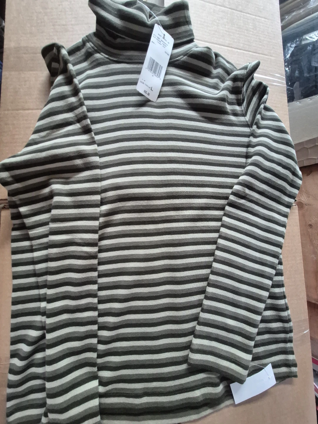 Jones New York Sport Striped Turtleneck - photo 2
