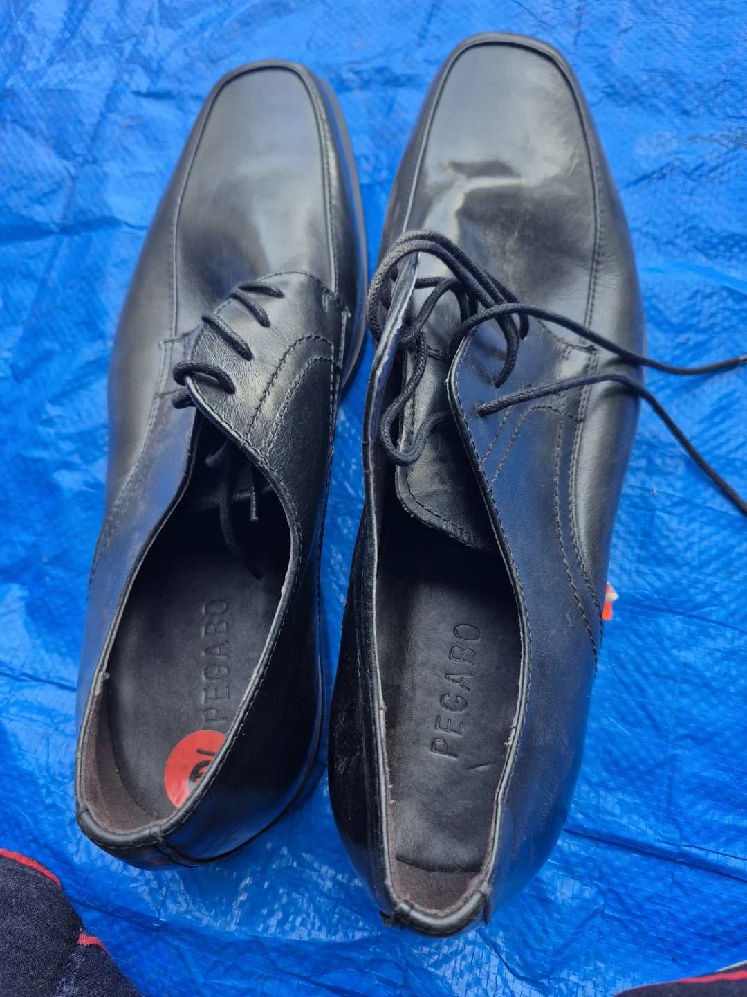 Pegaro Black Leather Dress Shoes - photo 5