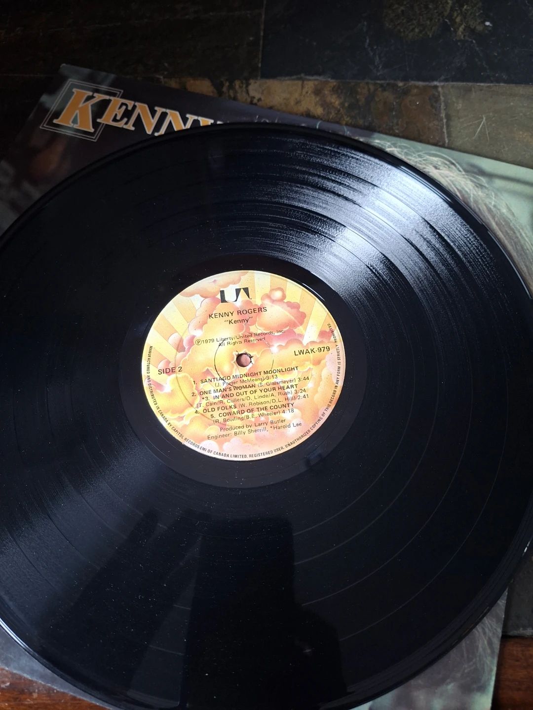 Kenny Rogers "The Gambler" 1979 Vinyl Record - photo 3