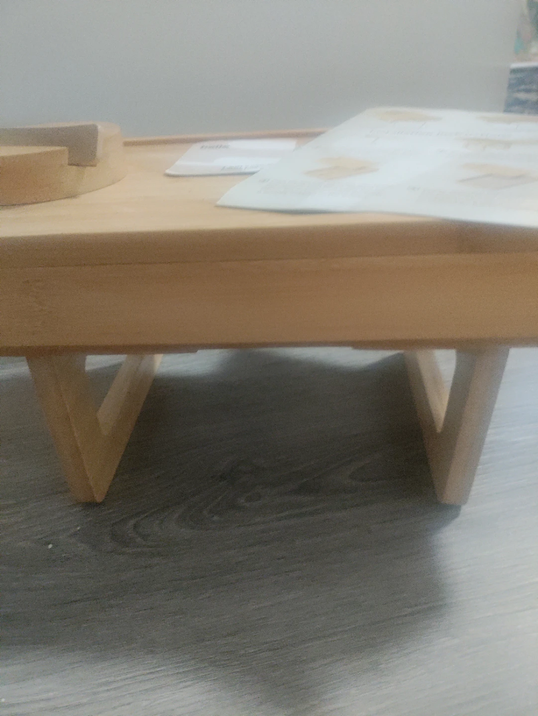 Wealone Mini Bamboo Sofa Armrest Table