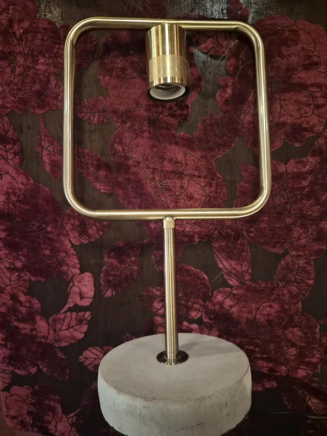 Modern Table Lamp with Concrete Base