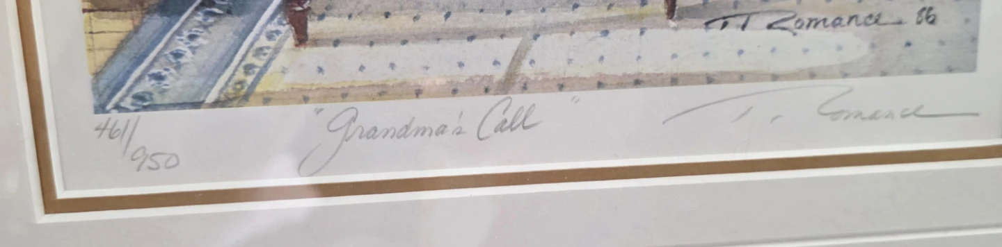 T. Romance "Grandma's Call" Limited Edition Print 461/950 - photo 2