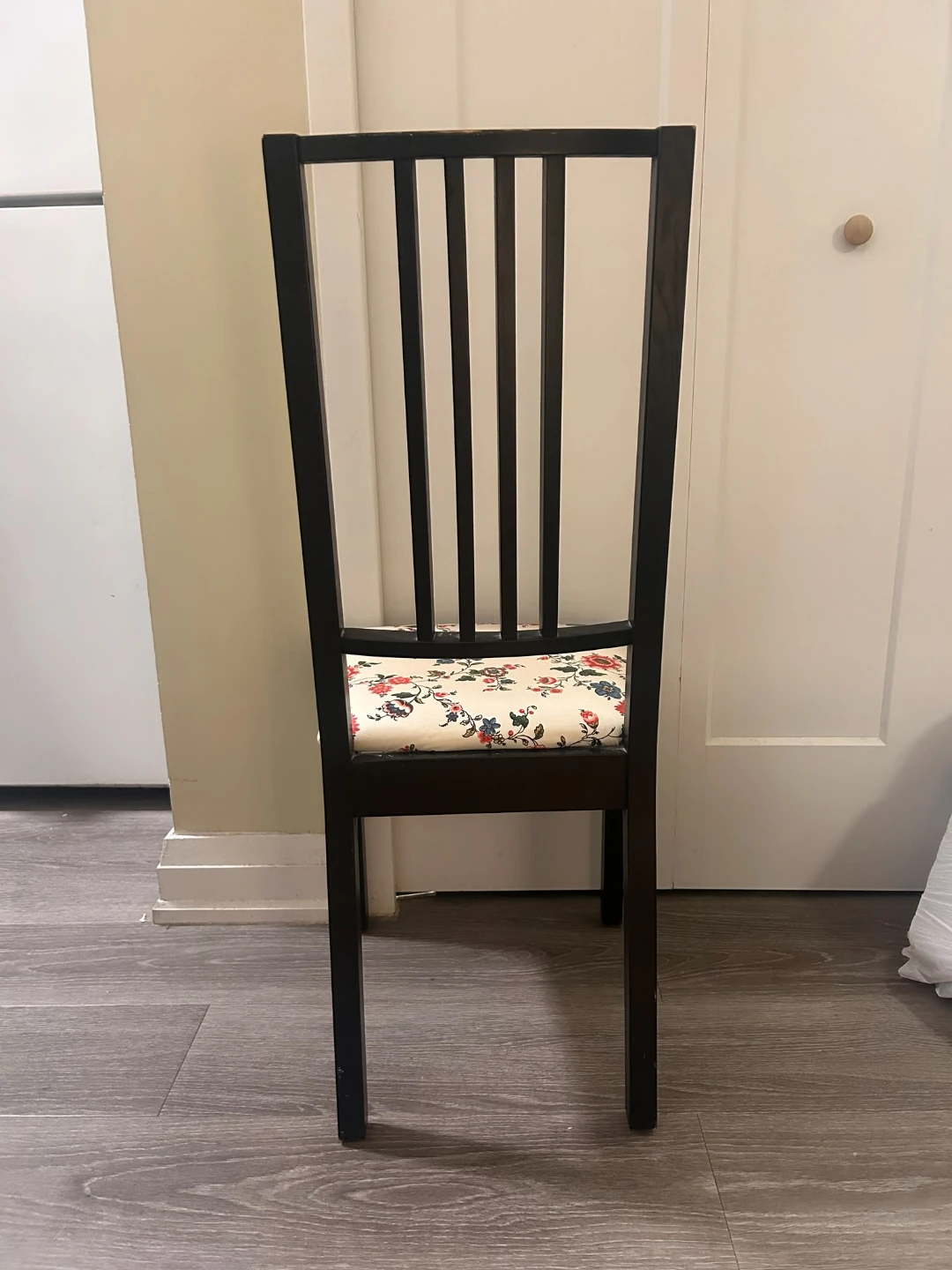 Wooden Dining Chair with Floral Seat (set of 4) - photo 2