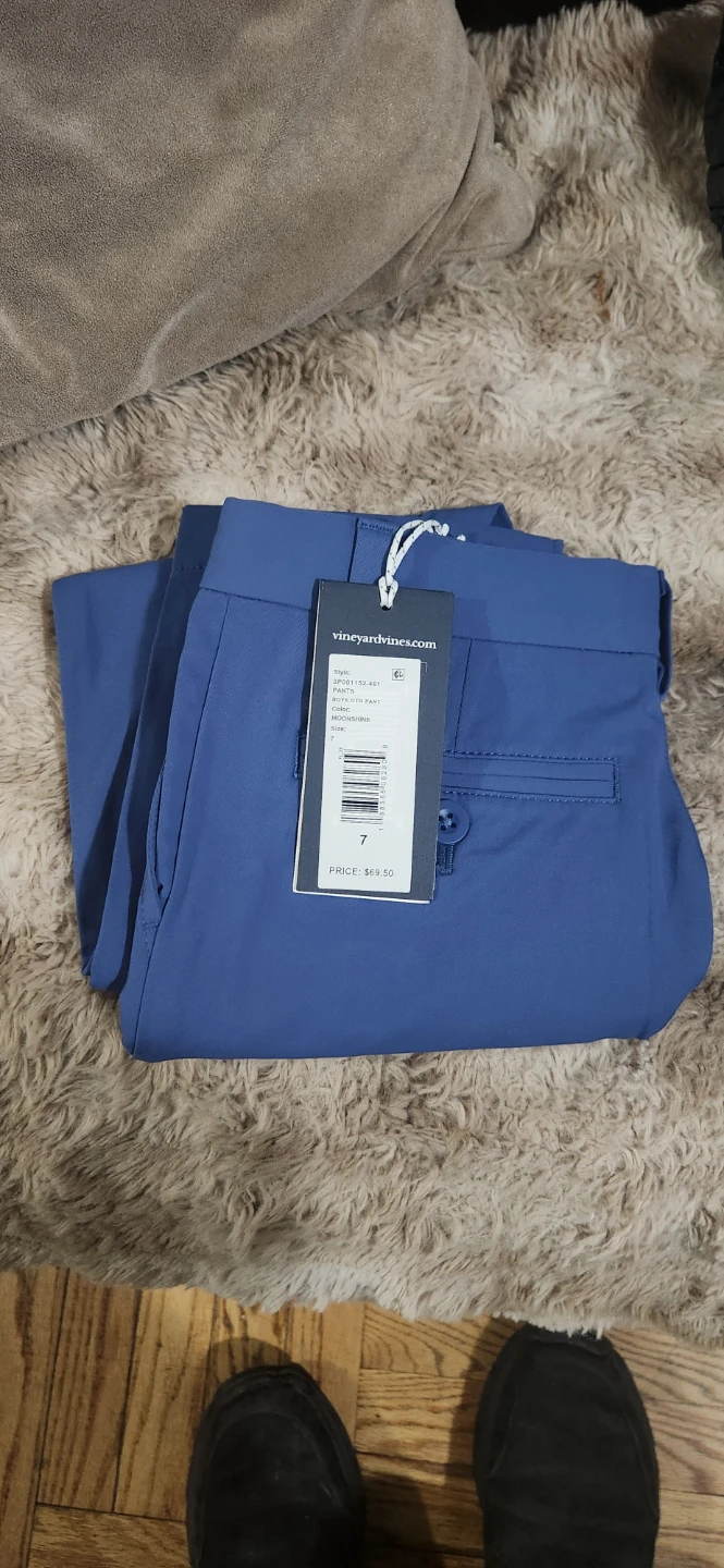 Vineyard Vines Boys OTG Pants Moonshine Size 7