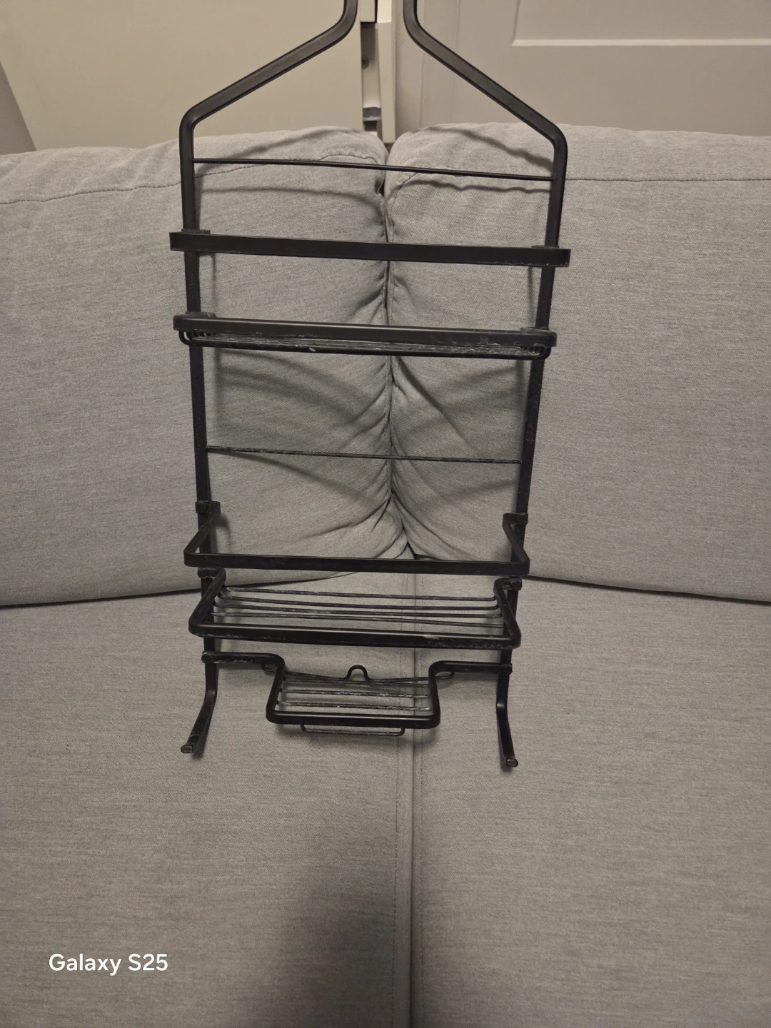 Black Metal Over-the-Shower Caddy