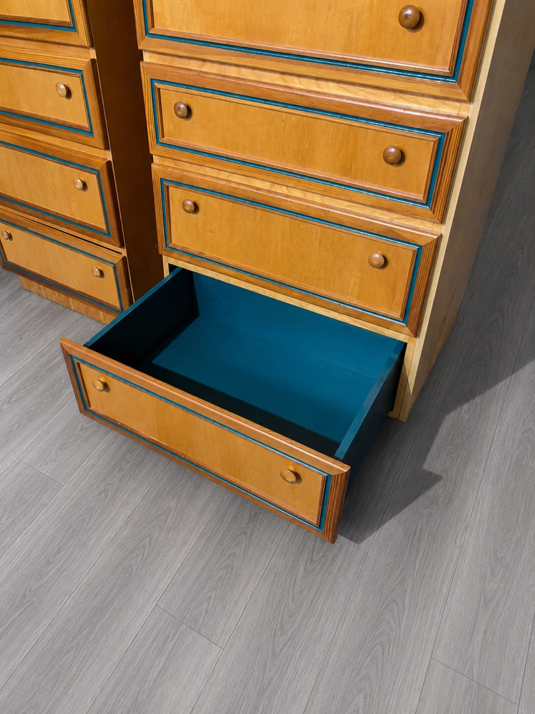 Vintage Wooden Dresser and Cabinet Set - photo 2