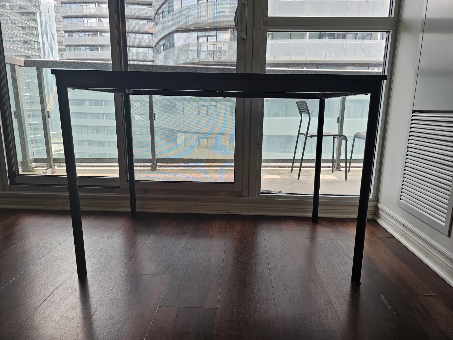SANDSBERG Table, black, 110x67 cm (43 1/4x26 3/8 ")