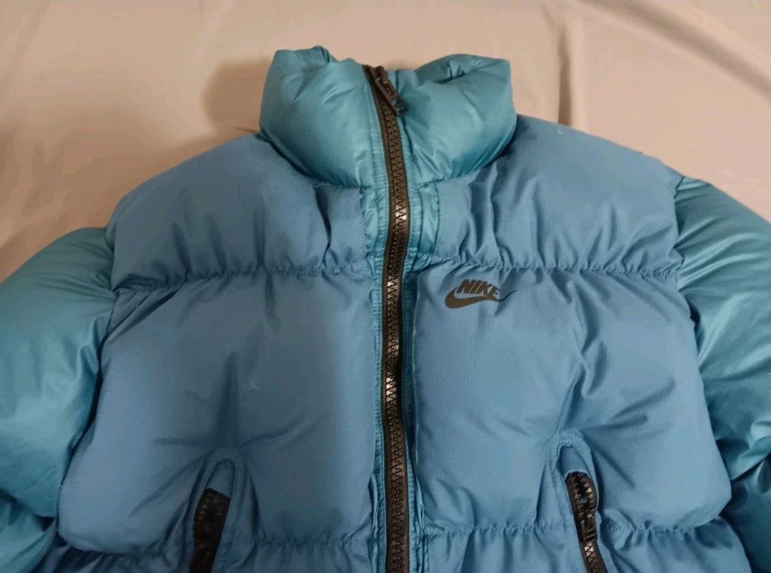 Small Men's NIKE Teal Jacket with Therma-Fit Label - photo 3