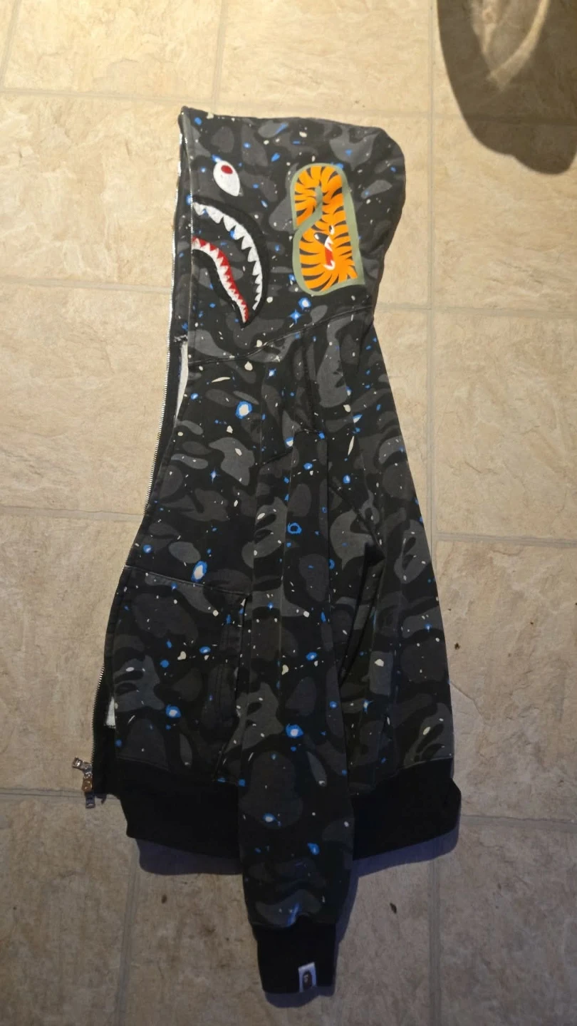 Galaxy glow in dark bape