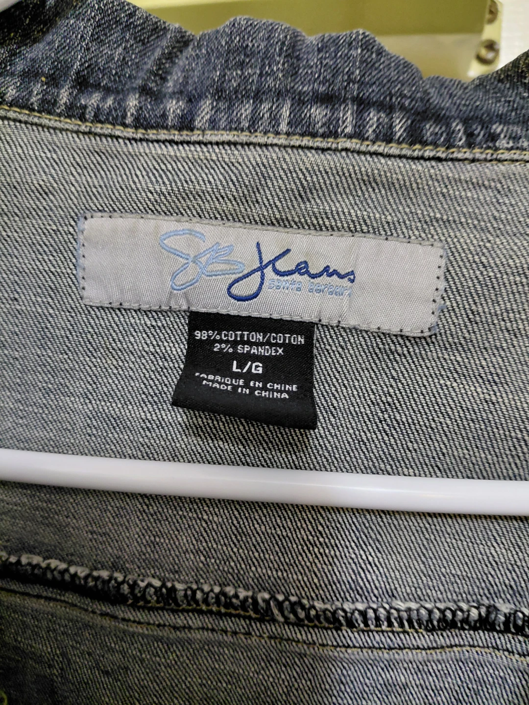 Sean John Jeans Denim Jacket with Hand-Painted Art - Size L/G - photo 3