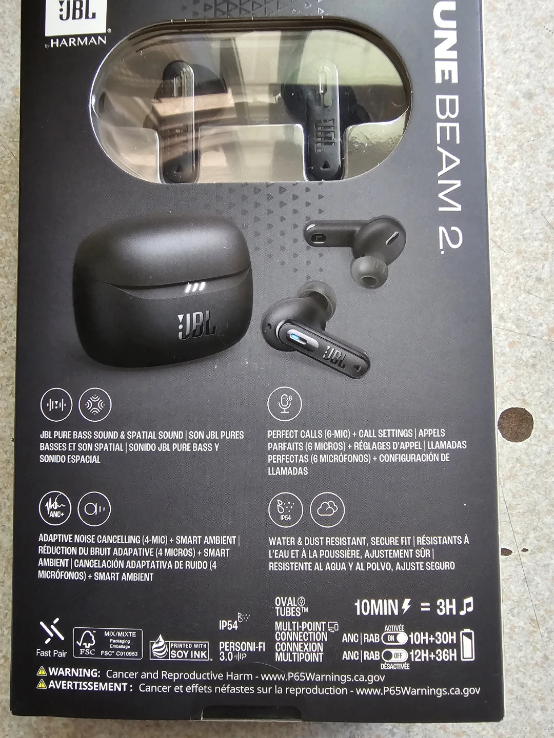 JBL Tune Beam 2 Wireless Earbuds