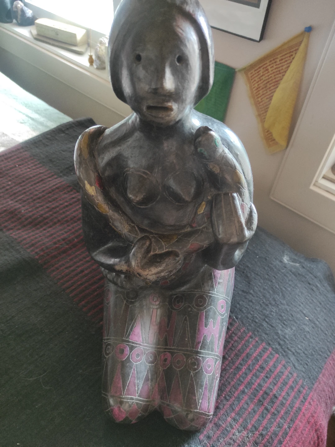 Mexican snake woman statue - photo 5