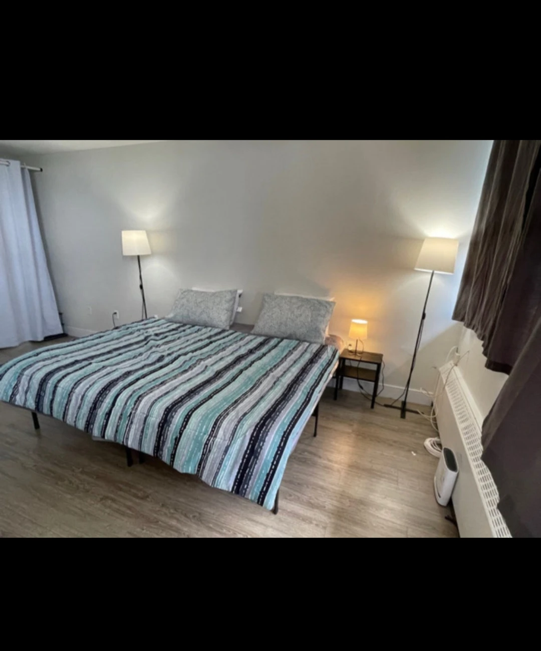 Two white foam mattresses and two twin foldable beds. - photo 4