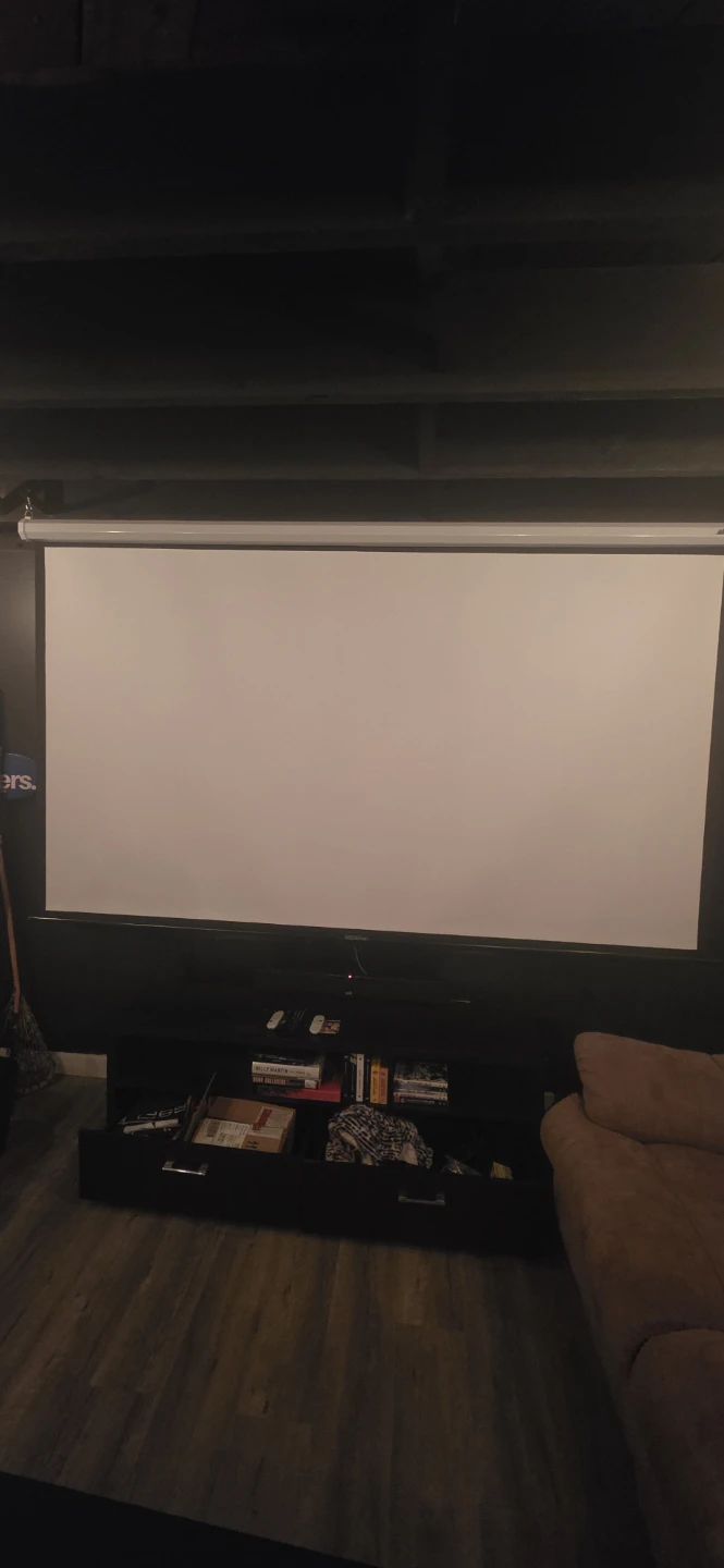 White Projector with screen - photo 2