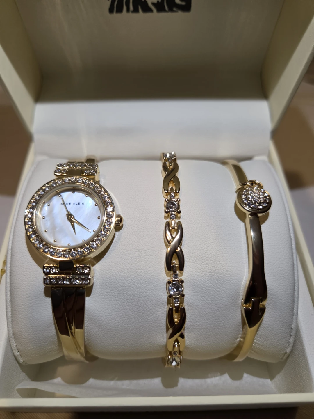 Anne Klein Women's Accented Bangle Watch and Bracelet Set - photo 3