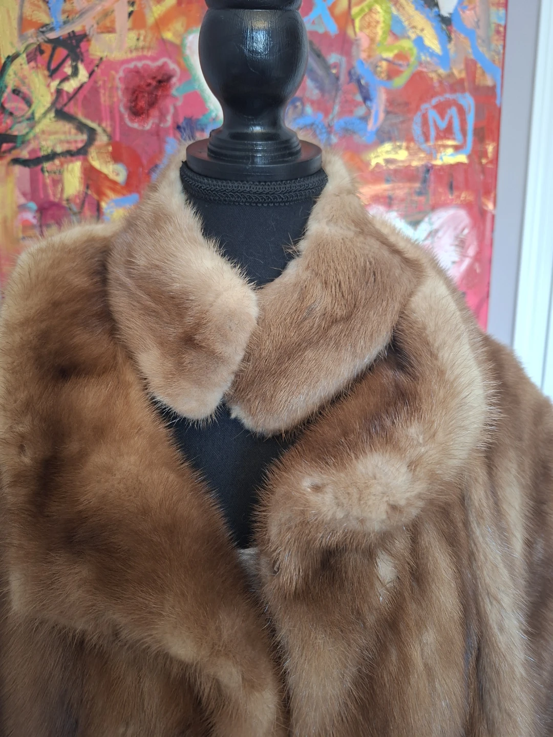 Vintage Norman Rogul Natural Mink Fur Jacket | Honey Brown | M/L - photo 2