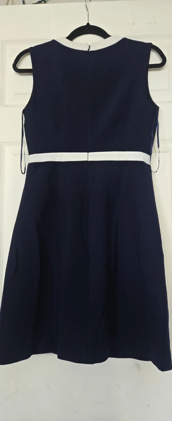 Diane von Furstenberg Navy and White Dress Size 6 - photo 3