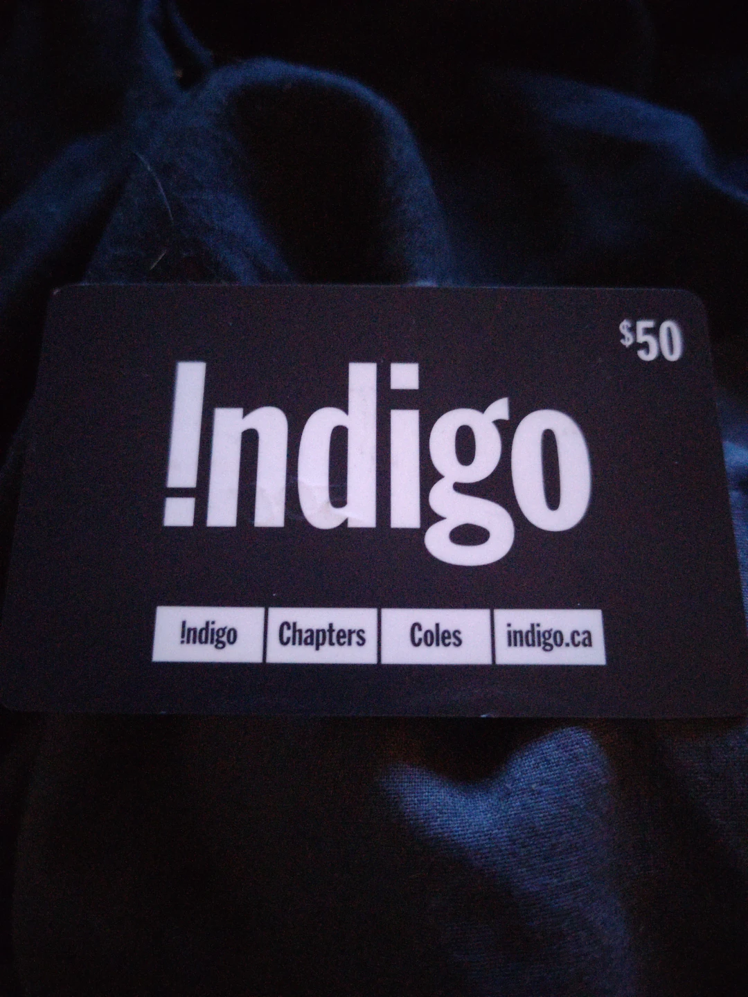 Indigo , Chapters , Coles , Indigo.ca $50 Gift Card