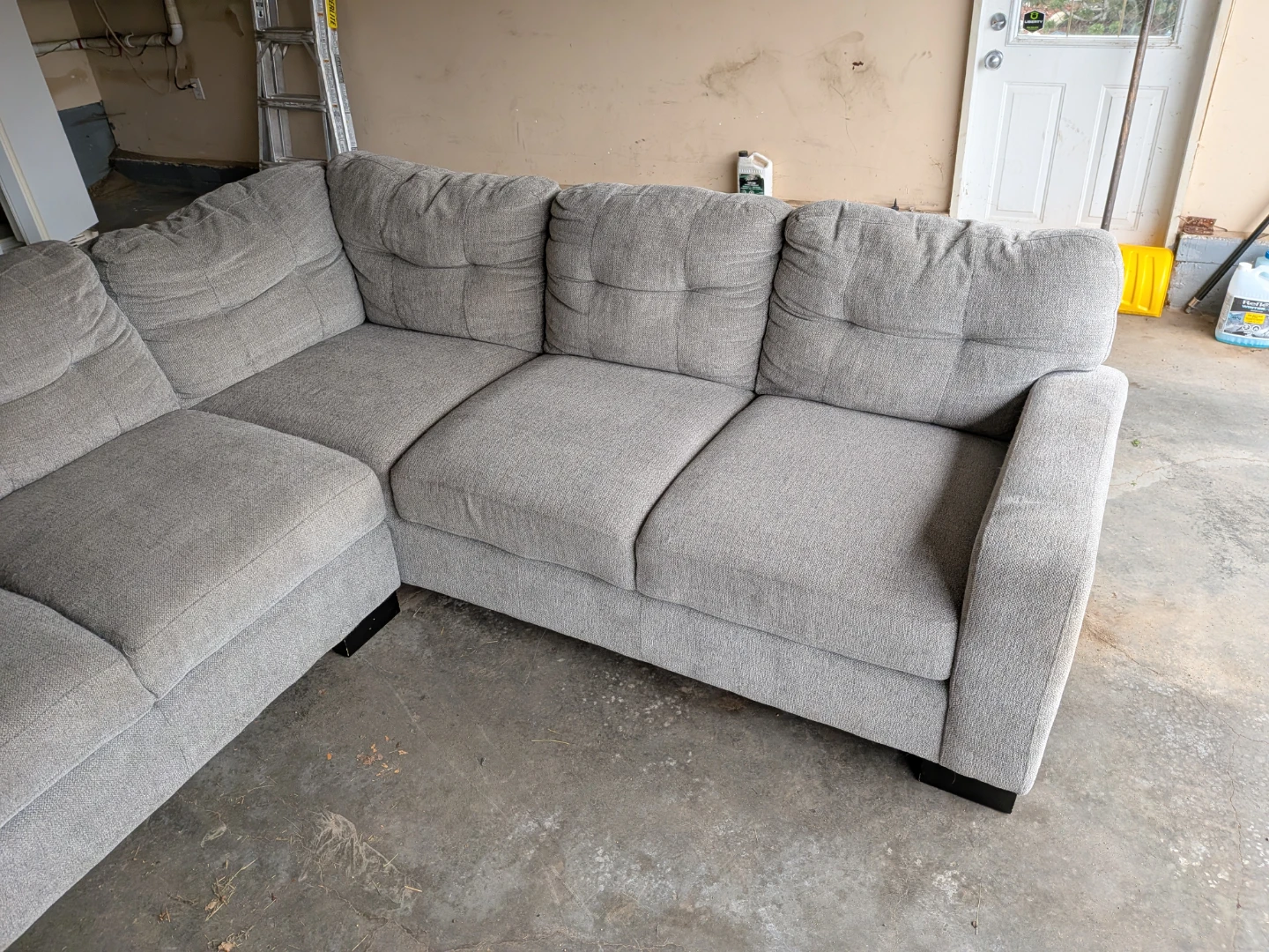 Grey Right Facing Sectional Sofa - photo 3