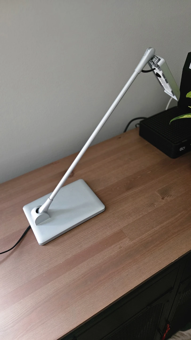Grey Modern Desk Lamp with Adjustable Arm - photo 3