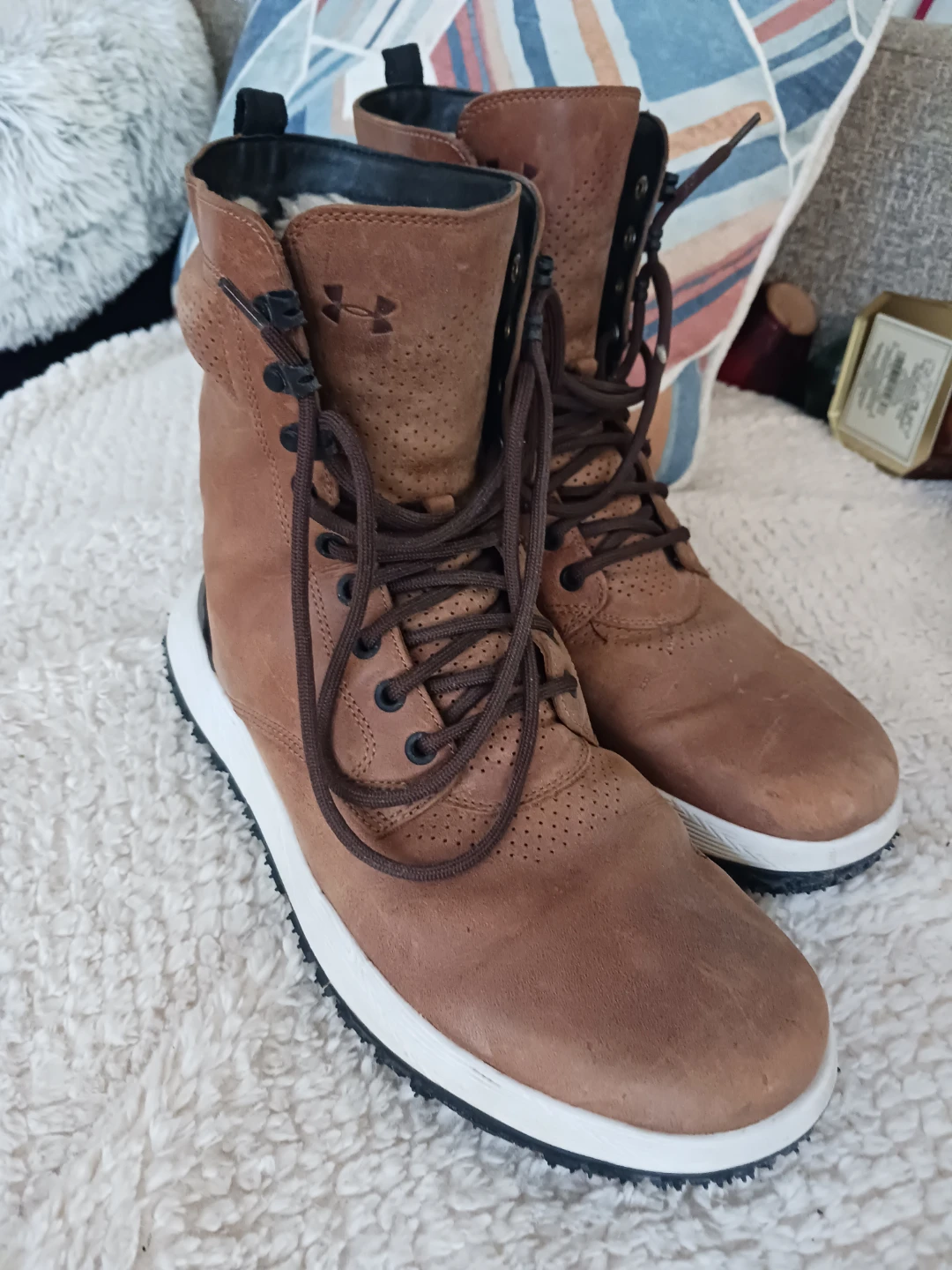 Under Armour Brown Leather Winter Boots