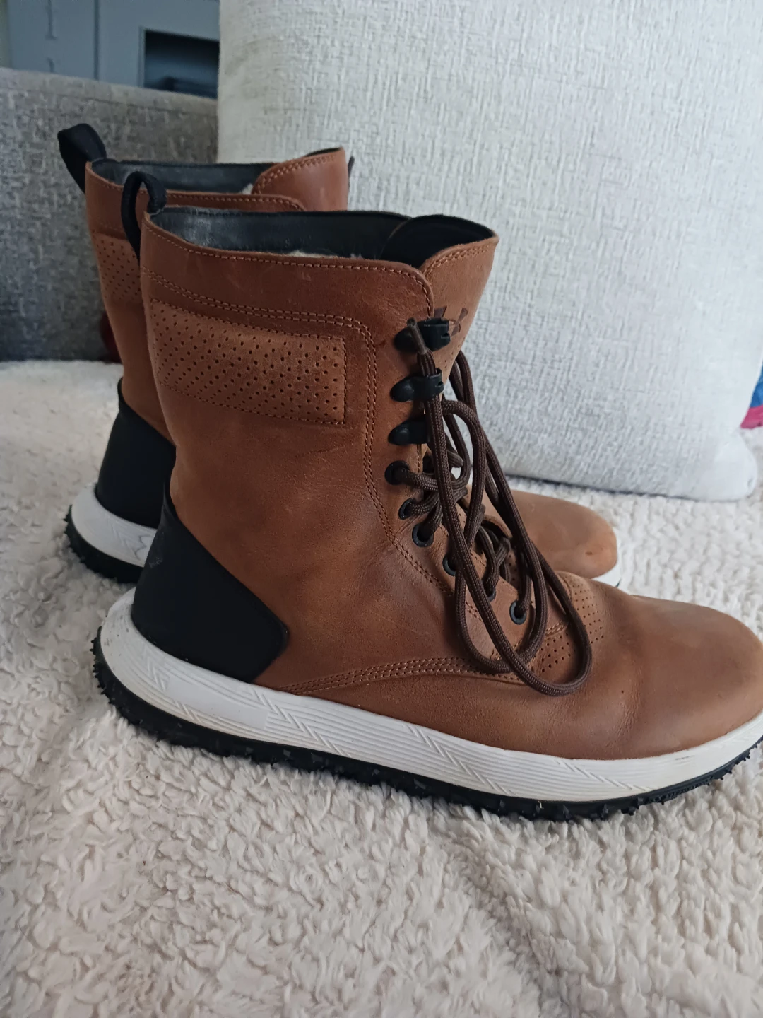 Under Armour Brown Leather Winter Boots - photo 2