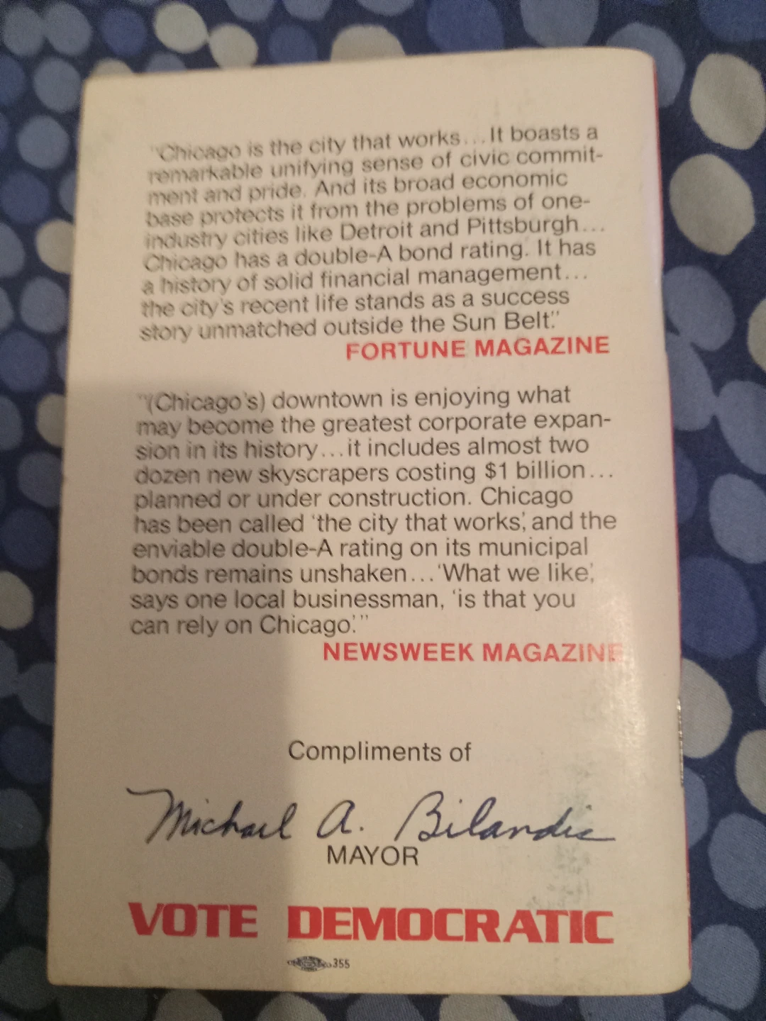 Chicago Street Guide Mayor Bilandic Book - photo 2