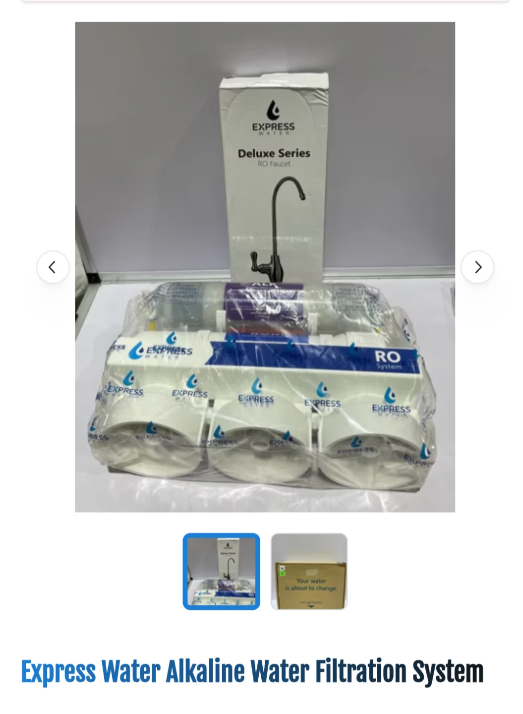 Express Water Deluxe Series RO Faucet Filtration System
