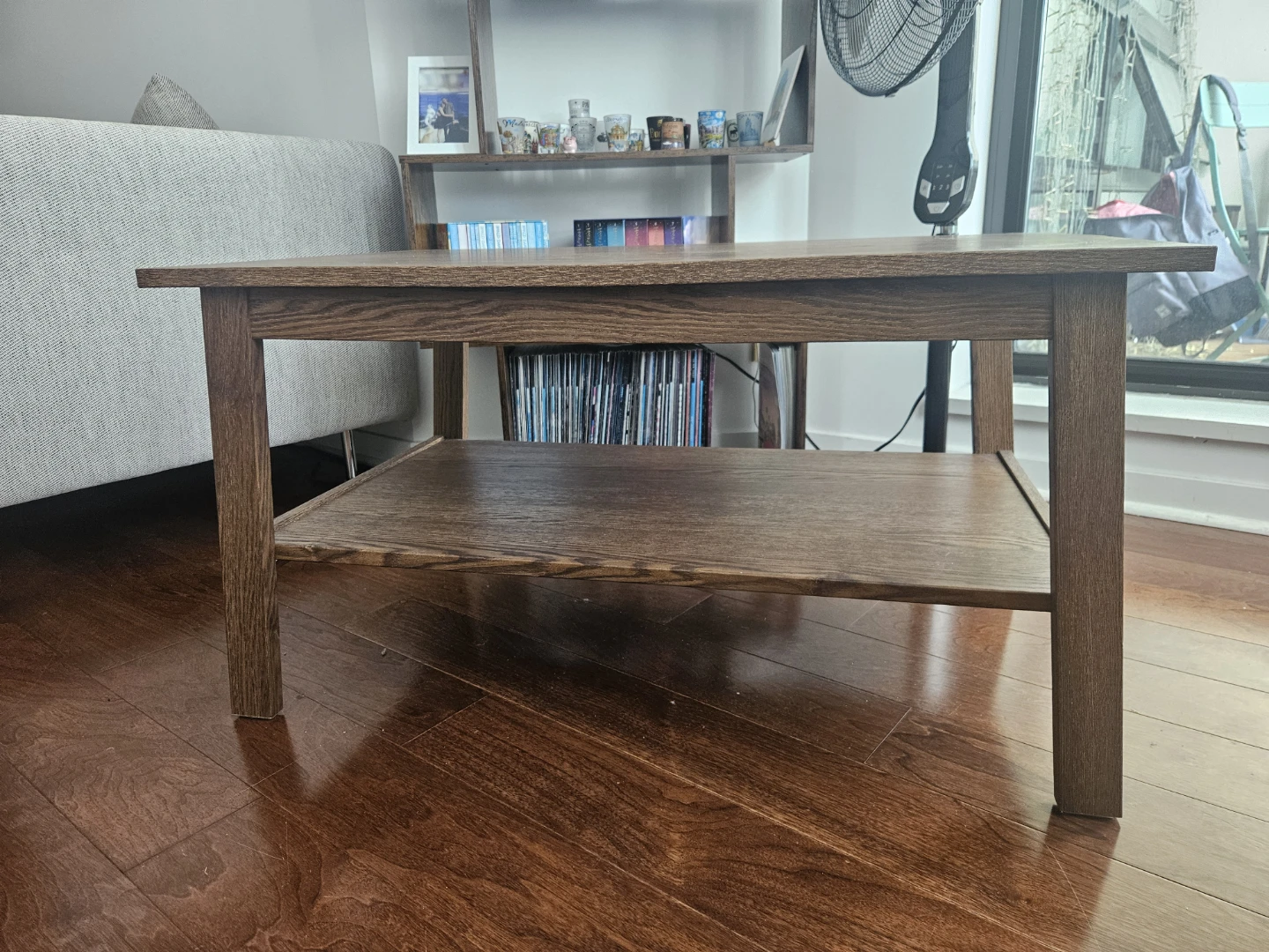 Wooden Coffee Table with Shelf - photo 2