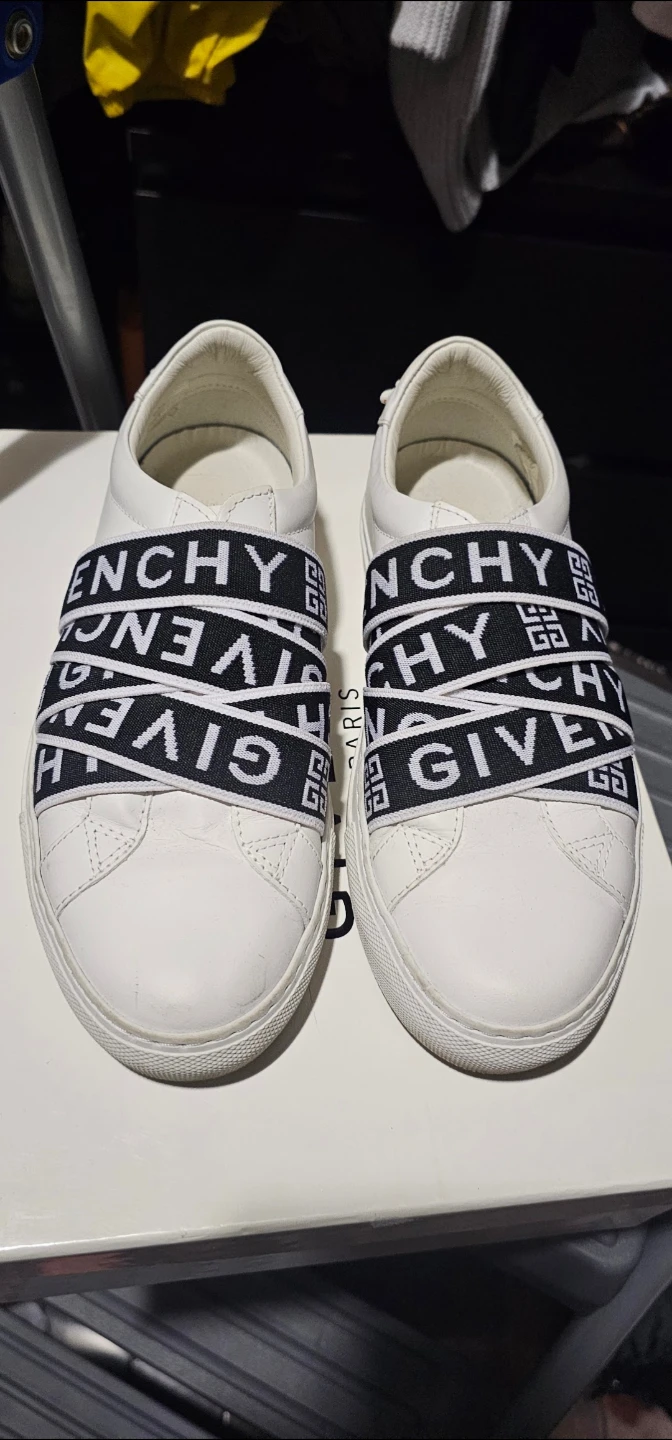 Givenchy White Leather Slip-On Sneakers