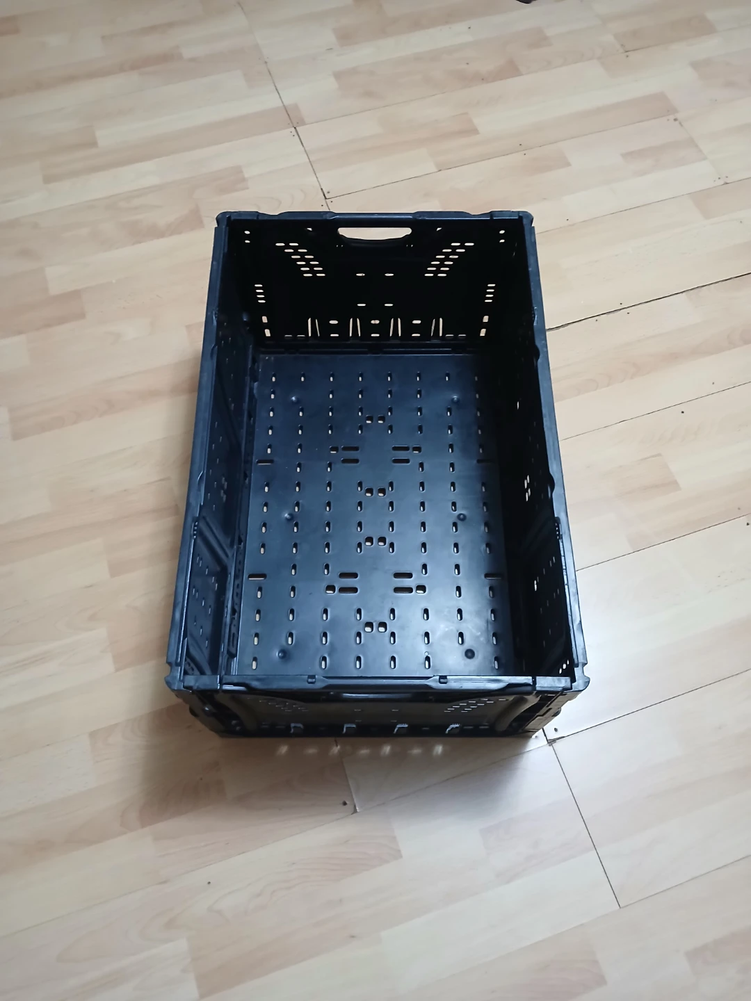 Black Folding Storage Crate