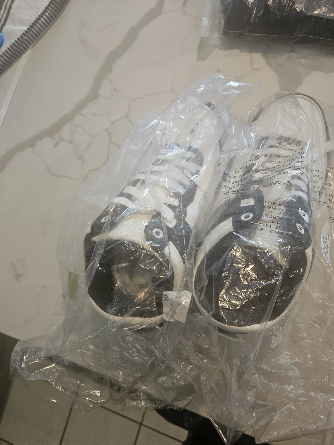 White and Black High-Top Sneakers - photo 5