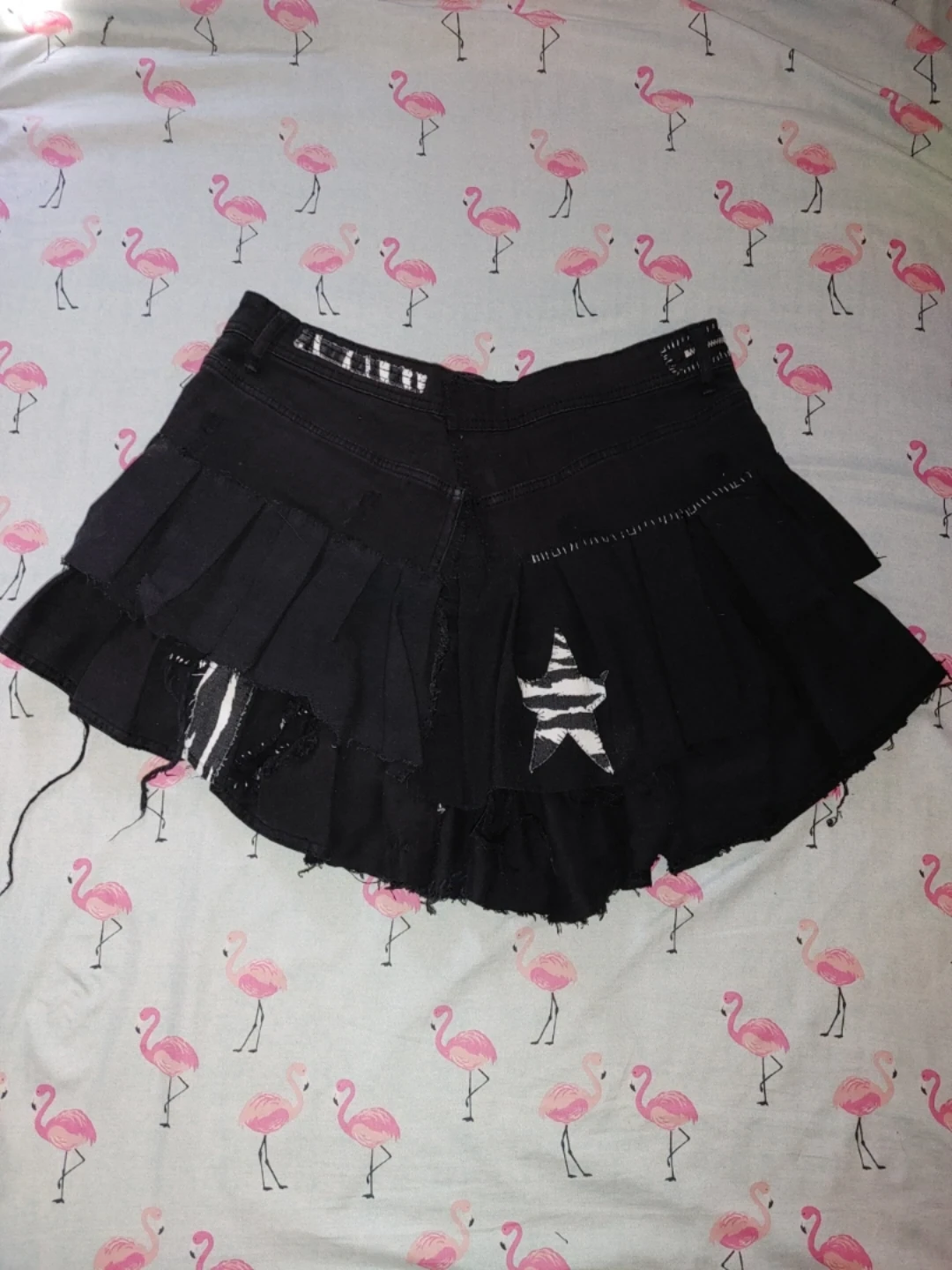black high waist frilly skirt - photo 2