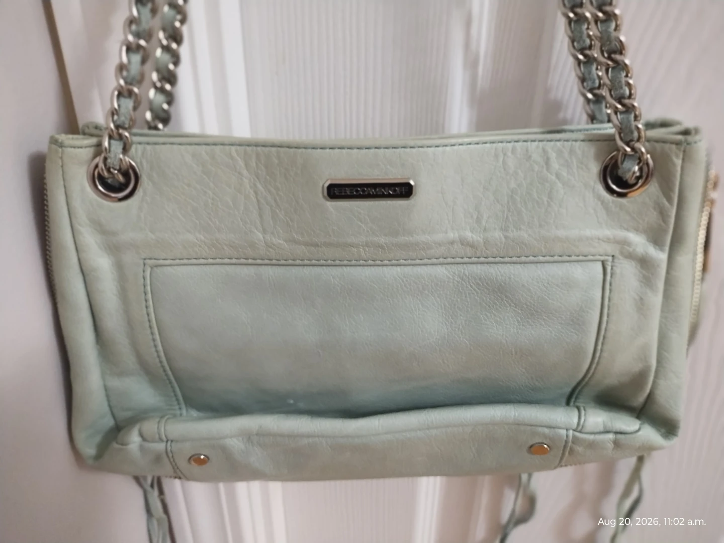 Rebecca Minkoff Pale Blue Leather Shoulder Bag - photo 3