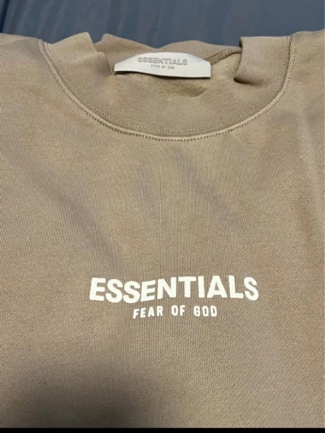 Essentials Fear of God relaxed ls crew neck oak (xxl) - photo 2