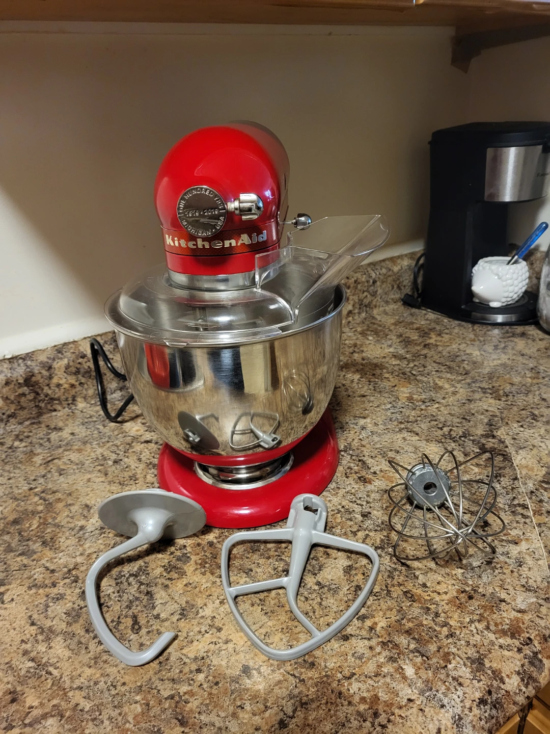 Red KitchenAid Stand Mixer