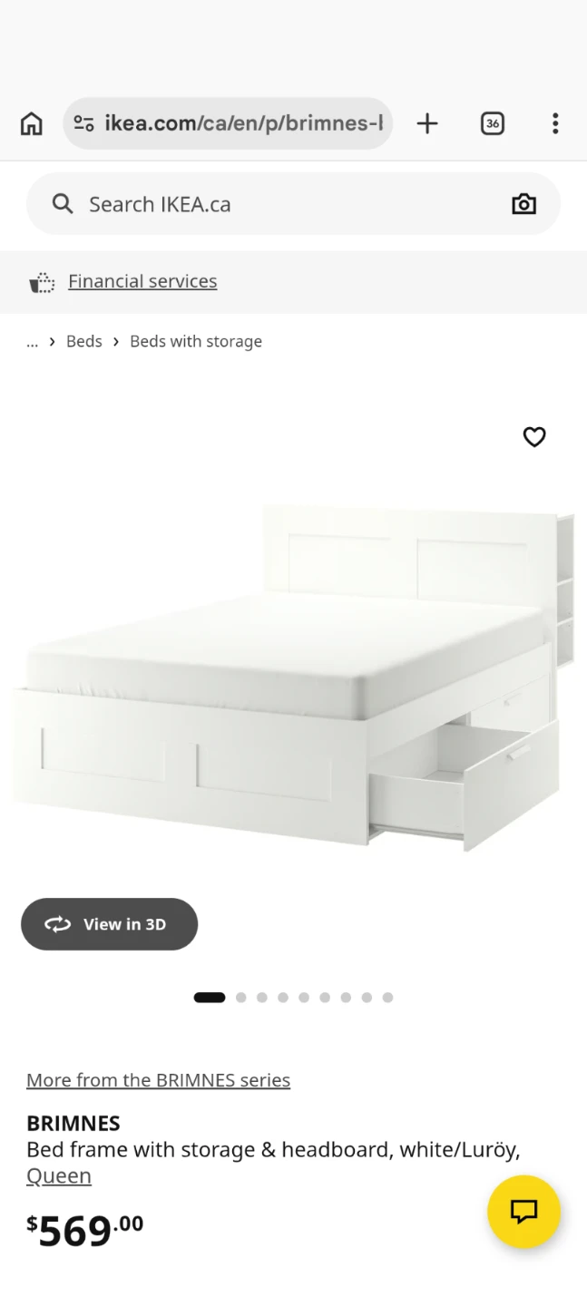 IKEA BRIMNES QUEEN BEDFRAME WITH STORAGE AND HEADBOARD - photo 5