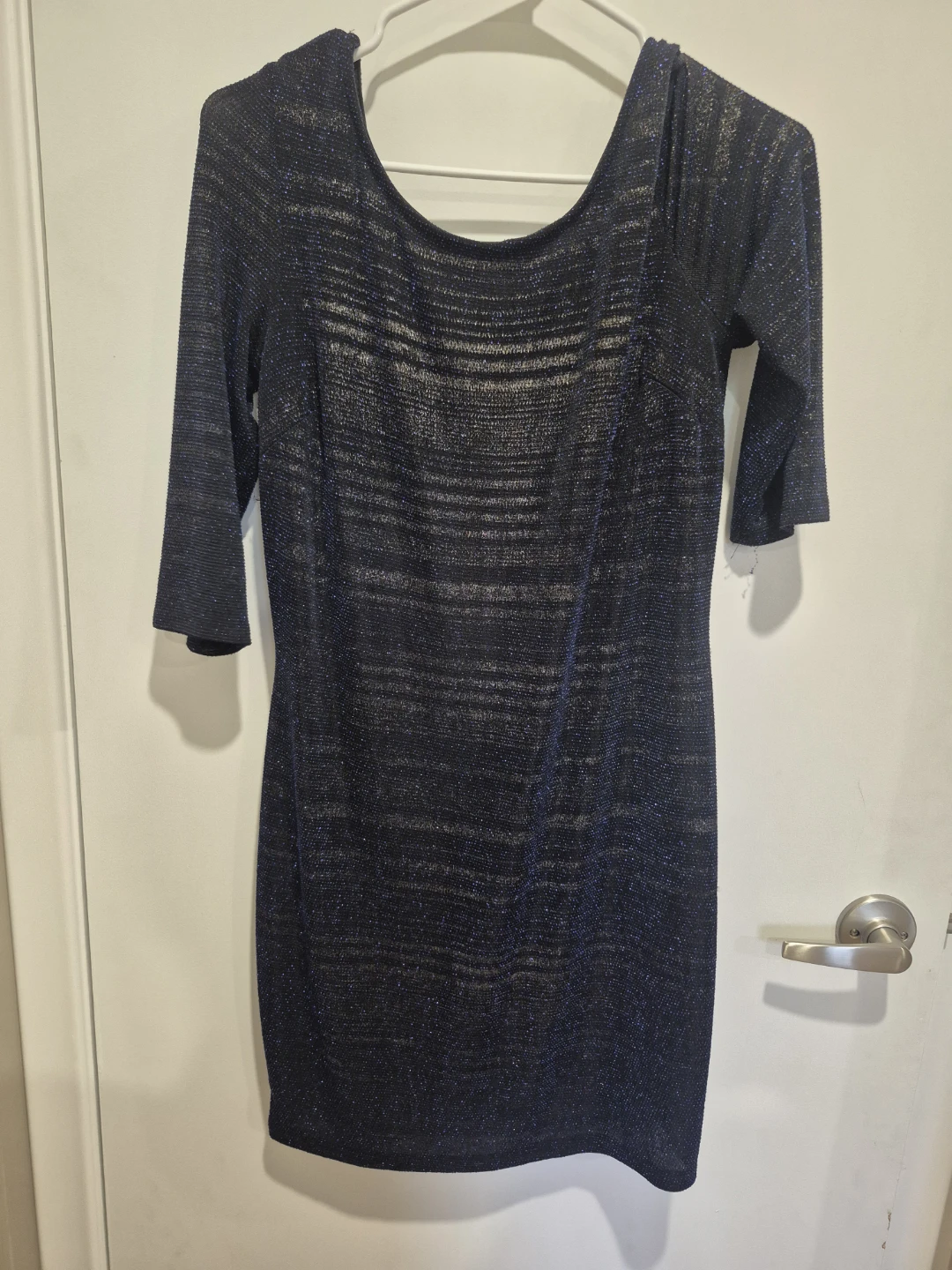 Reitmans Blue Sparkle Dress - Size M