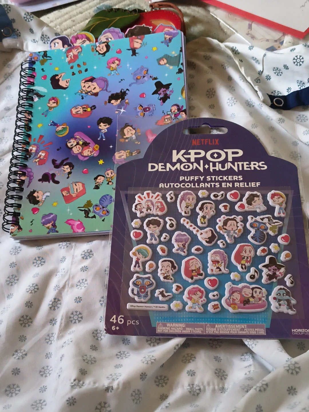 Netflix K-Pop Demon Hunters Notebook and Puffy Stickers