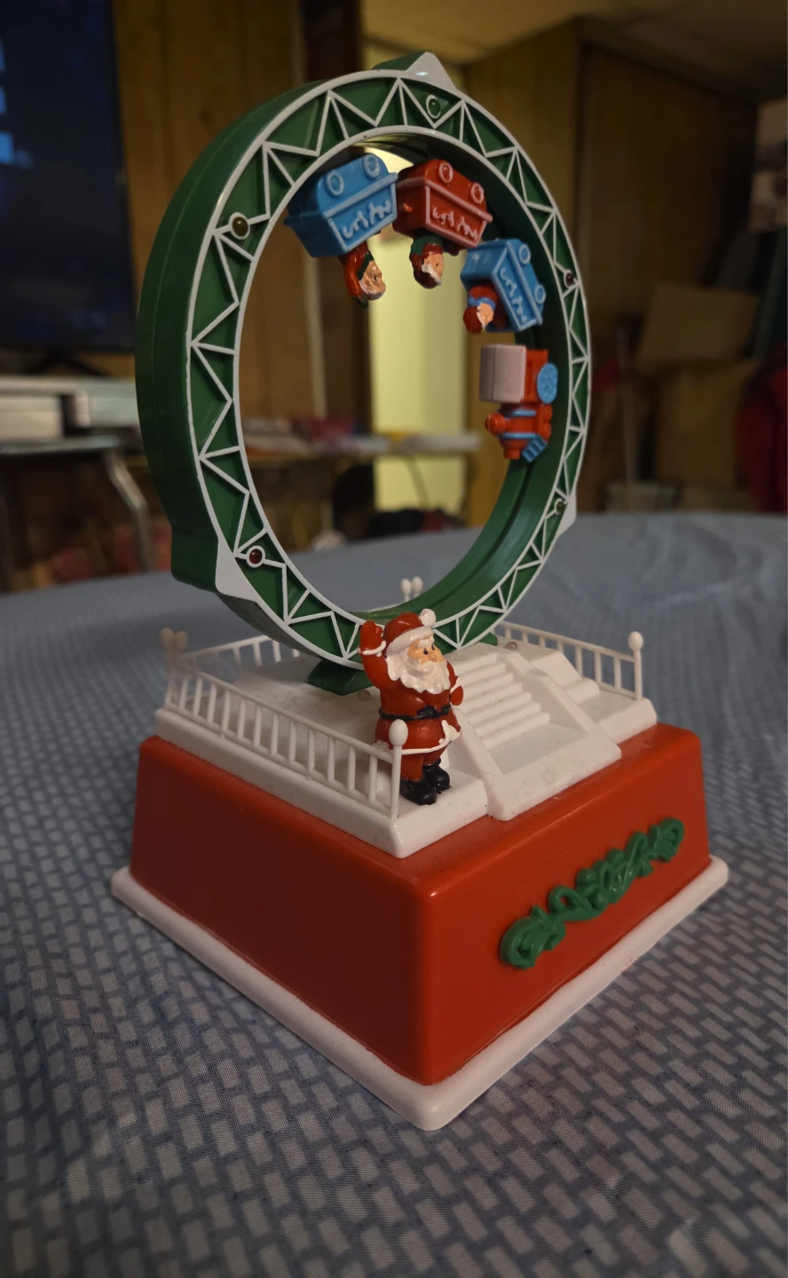 Christmas Ferris Wheel Decoration with Santa