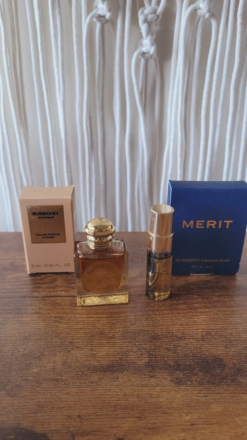 Burberry Goddess Intense + MERIT Retrospect Perfume Minis