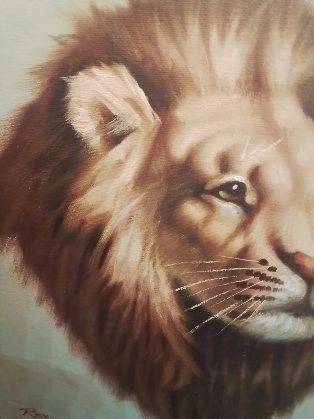 Vintage 1970s/80s Male Lion Portrait - photo 5