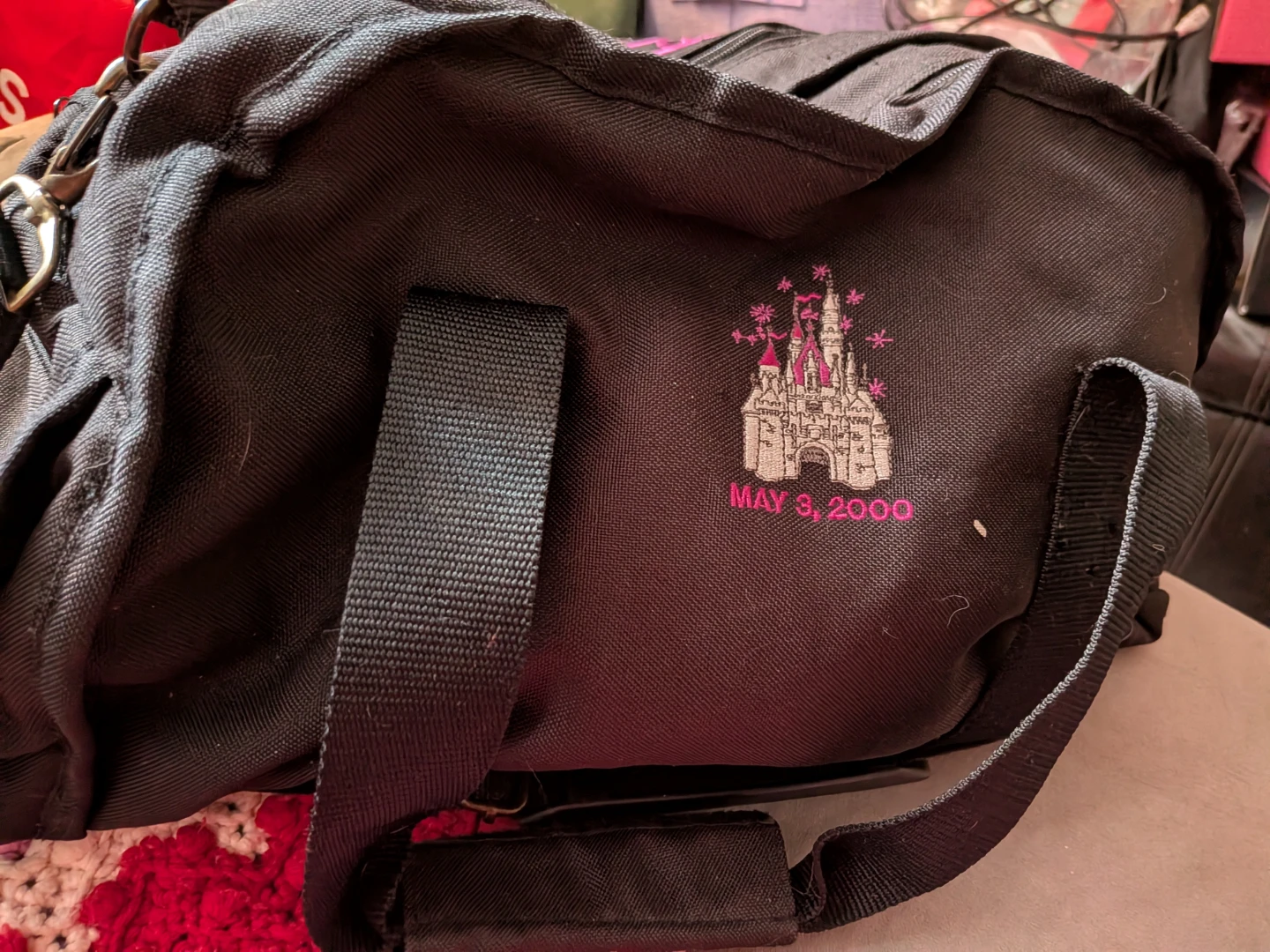 Black Duffle Bag with Disney Castle and Davidson Group Logo - photo 2