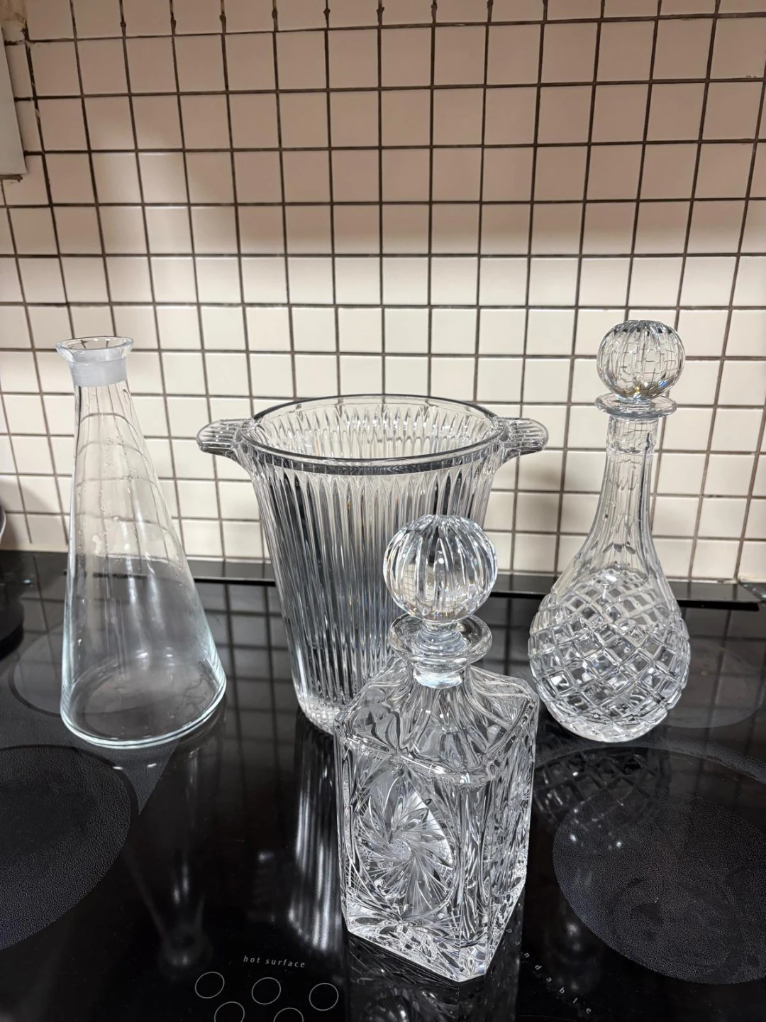 Assorted Crystal Barware and Servers - photo 3