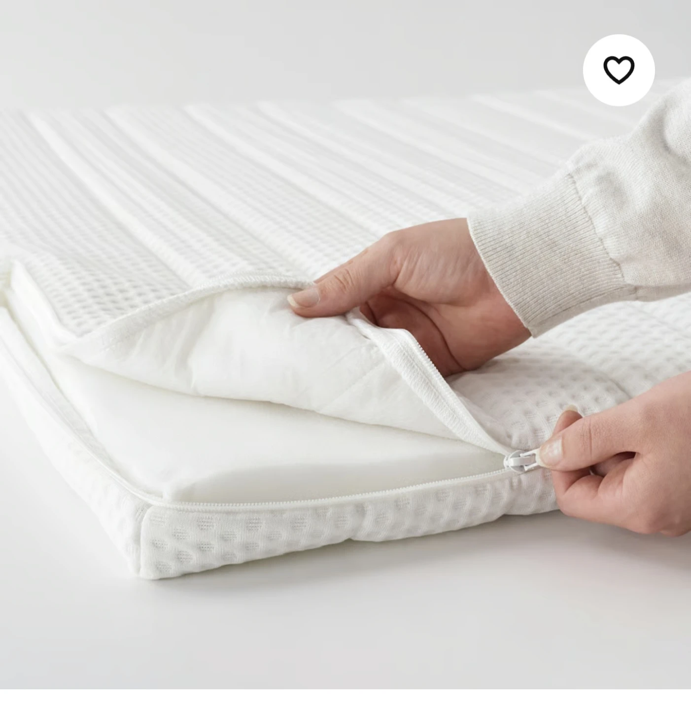 Ikea NISSEHOLM Queen Mattress Topper - White - photo 2