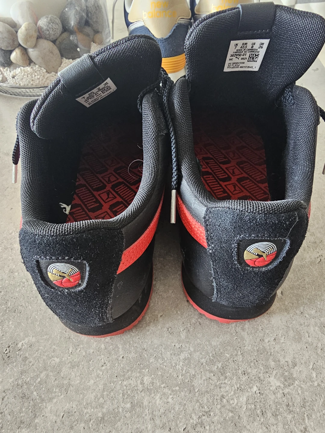 Puma Black & Red Suede Sneakers - photo 3