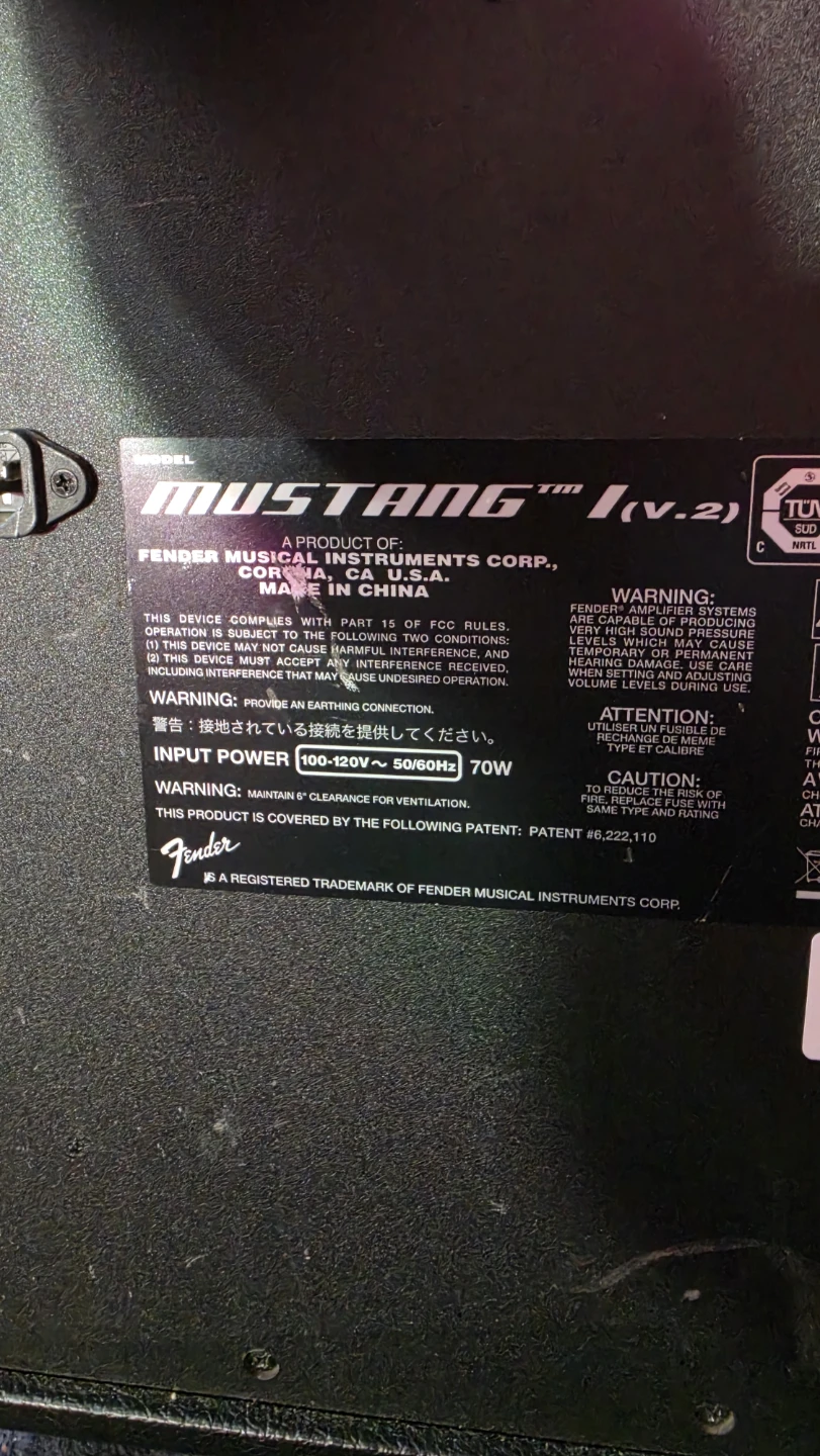 Fender Mustang I (v.2) Guitar Amplifier - photo 3