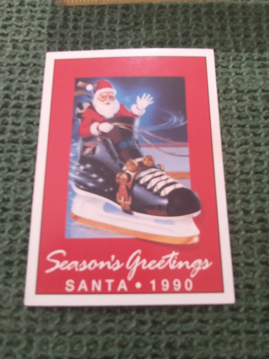 1990 2 OHL David Branch Holiday Trading Card, 2 1/2" x 3 1/2" - photo 4