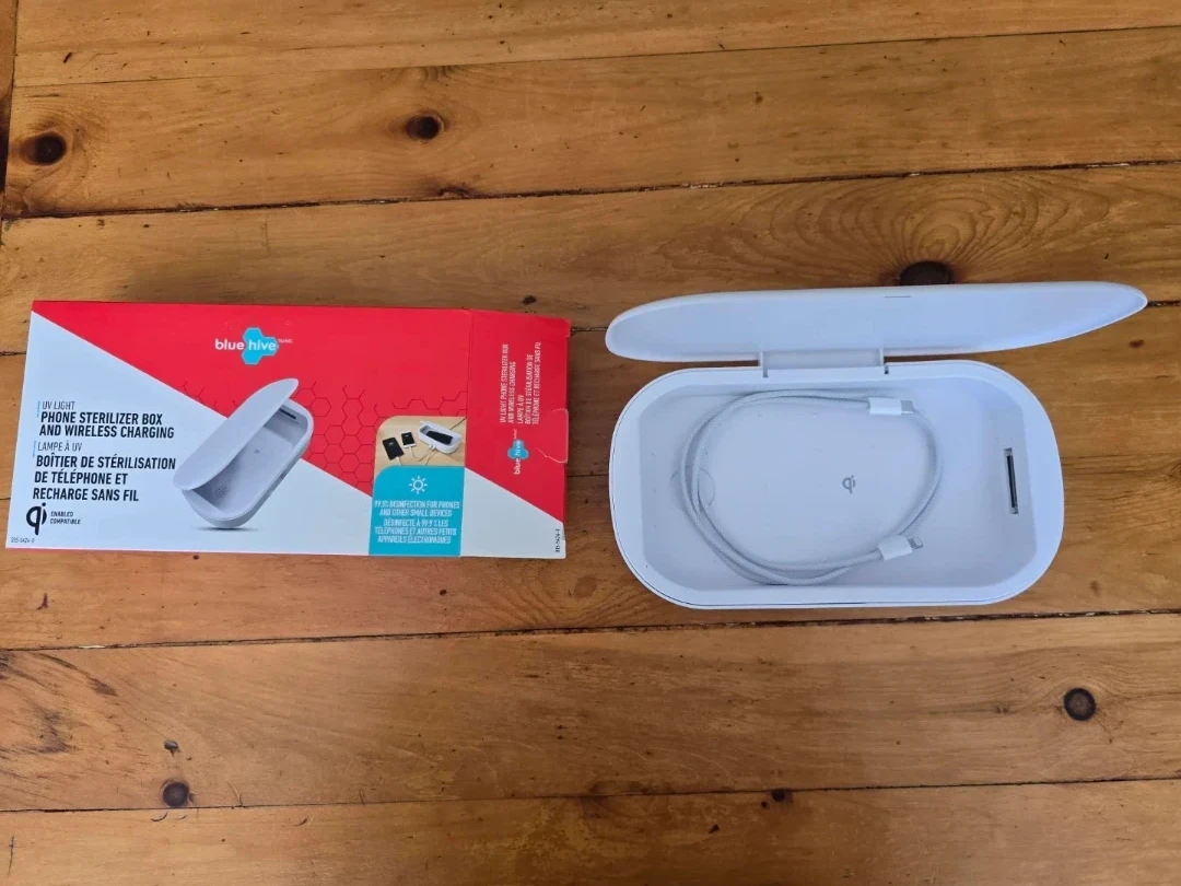Blue Hive UV Light Phone Sterilizer Box and Wireless Charger - photo 2