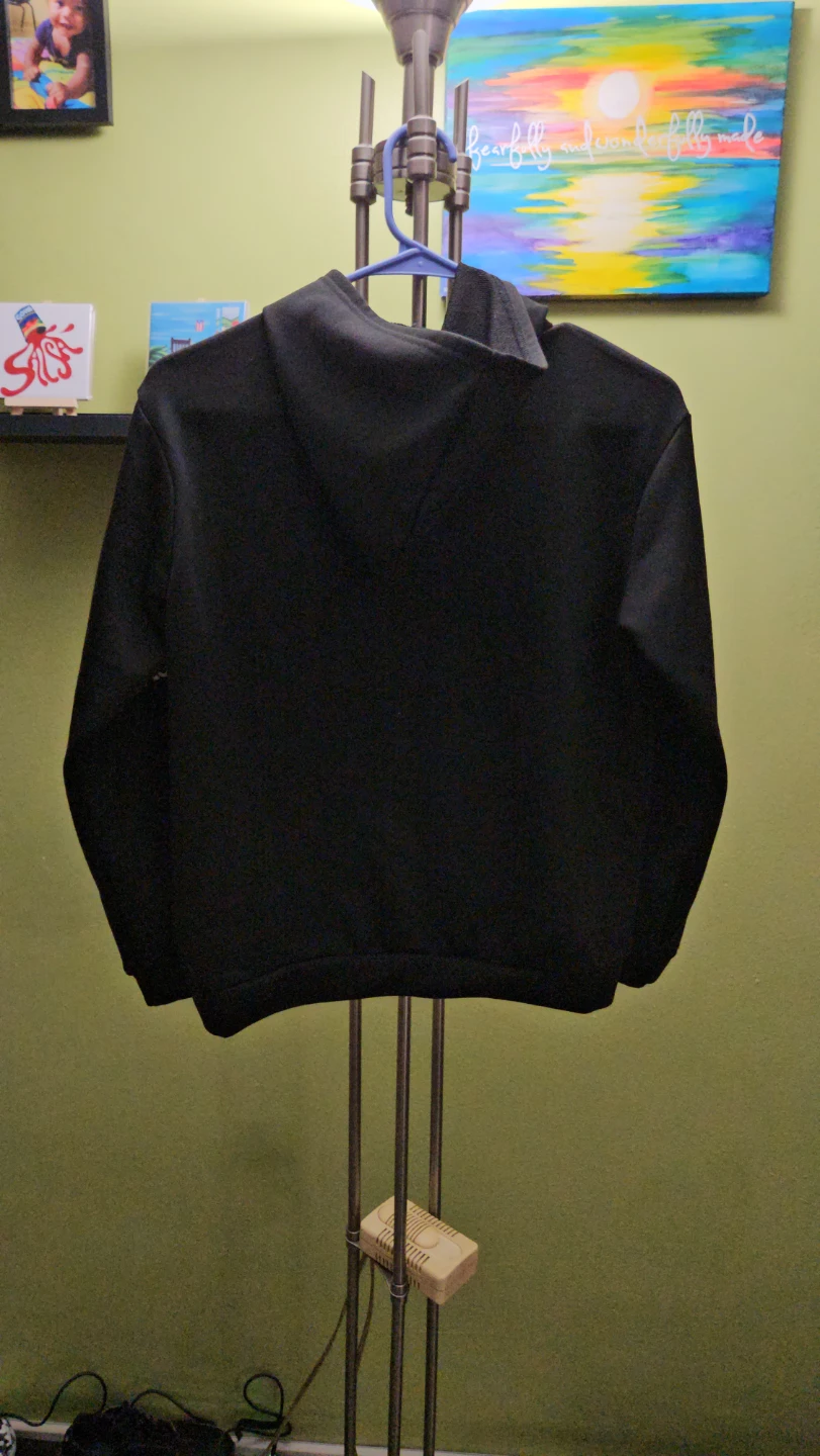 Shein Kids Black Graphic Hoodie 11-12Y - photo 2